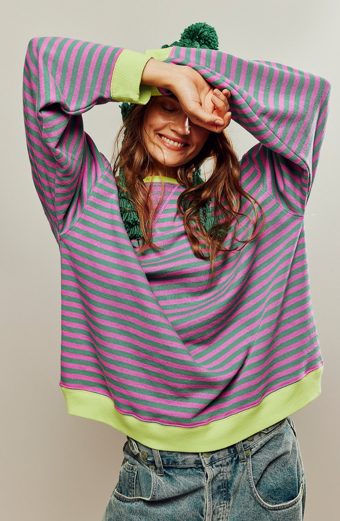 MANA | Pull Oversized Rayé