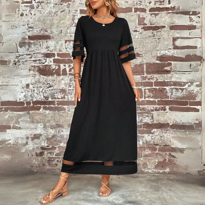 Aubrey™ – Robe midi sculptante avec couverture du ventre