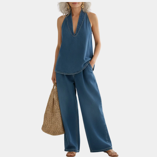 Ivy | Ensemble Gemellaire Denim Effet Vintage Lavé Doux