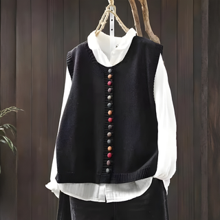 Bridget | Gilet en tricot avec décolleté en V