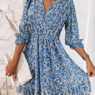 Sunna - Robe Fleurie Élégante