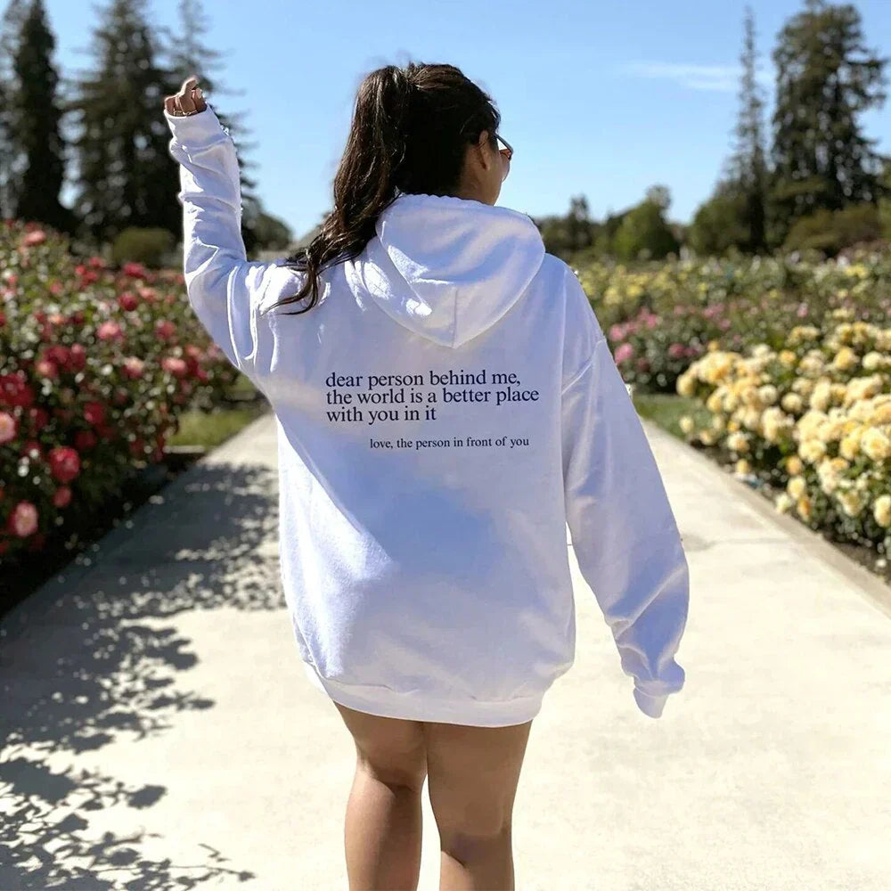 YAE | Sweat à capuche unisexe avec citations