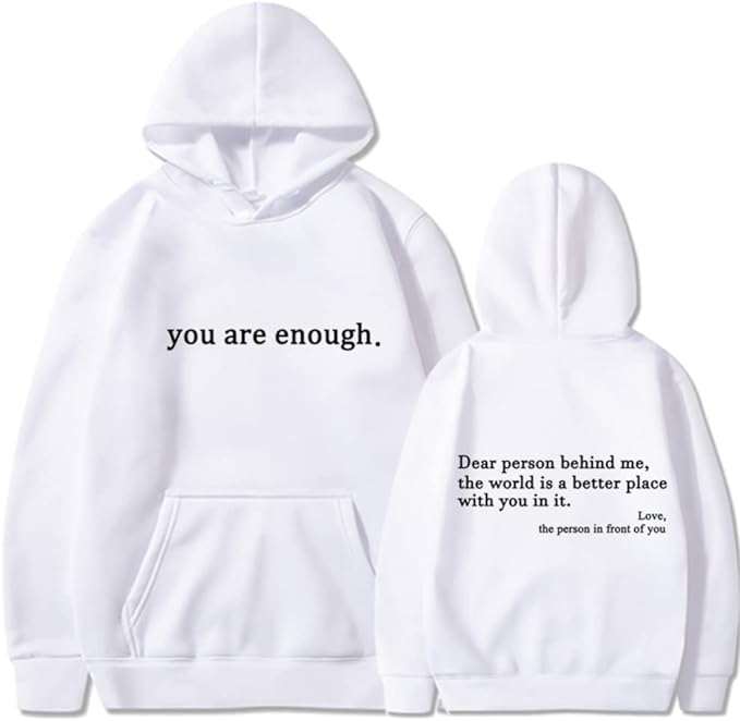 YAE | Sweat à capuche unisexe avec citations