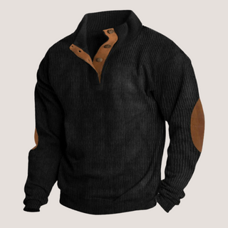Allen | Pull en velours côtelé avec col montant