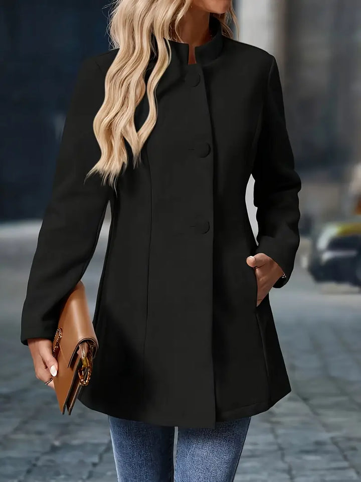 Carys | Veste Mi-Longue Boutonnée