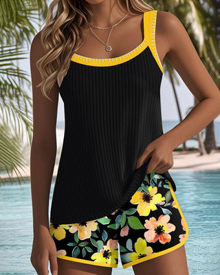Laluna® | Ensemble Tankini Élégant en Deux Pièces
