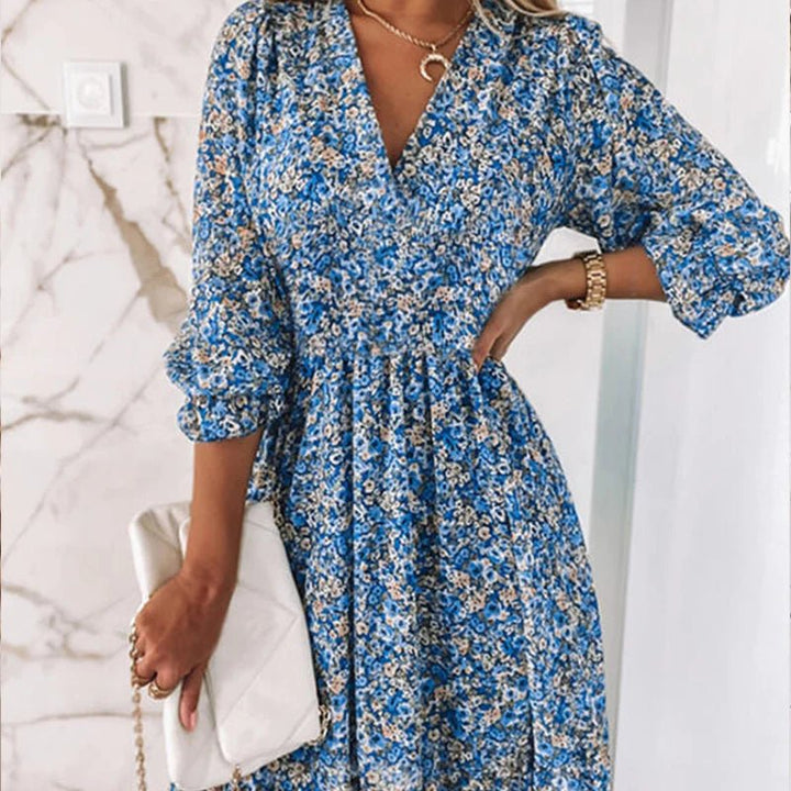 Sunna - Robe Fleurie Élégante