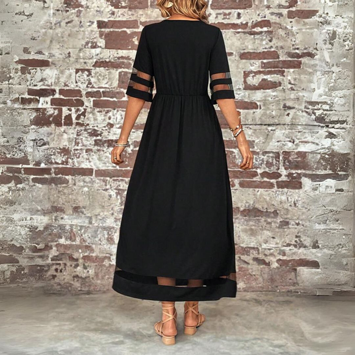 Aubrey™ – Robe midi sculptante avec couverture du ventre