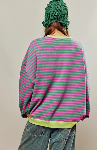 MANA | Pull Oversized Rayé