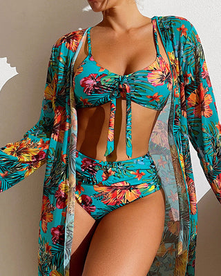 Glenda - Bikini avec jupe fleurie