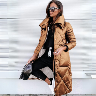 Althea | Veste en coton matelassée longue