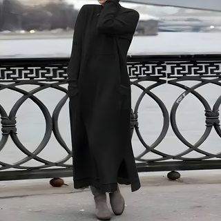 Celine | Robe longue en laine de coton