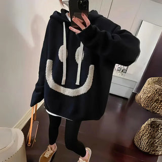 Joie | Sweat à capuche avec design de visage souriant
