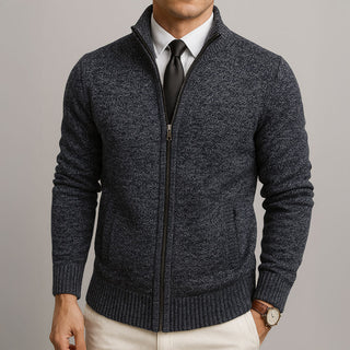 Japhet | Veste en tricot classique avec col montant