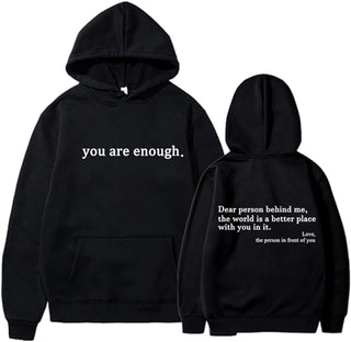 YAE | Sweat à capuche unisexe avec citations