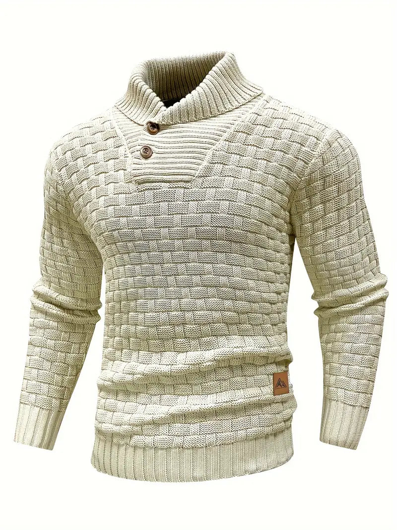 Jarren | Pull en maille slim fit avec col