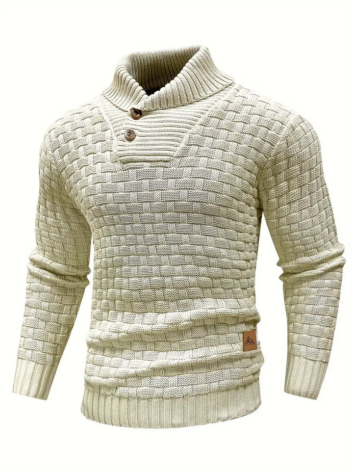 Jarren | Pull en maille slim fit avec col