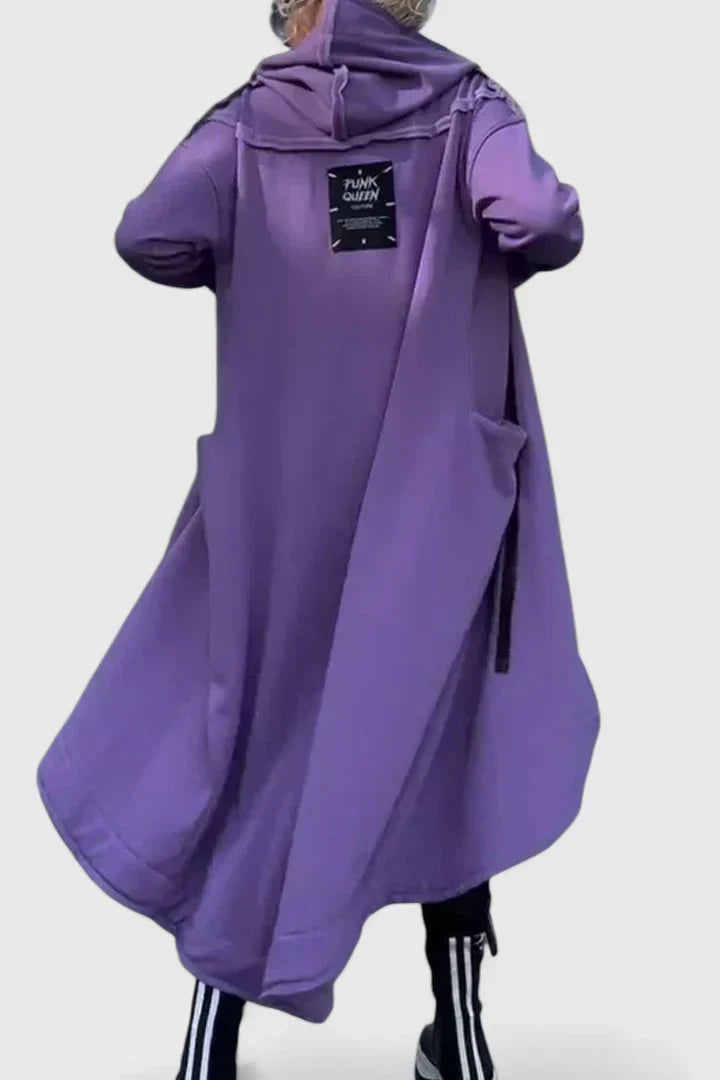 Jessamine | Cardigan à capuche avec fermeture éclair latérale