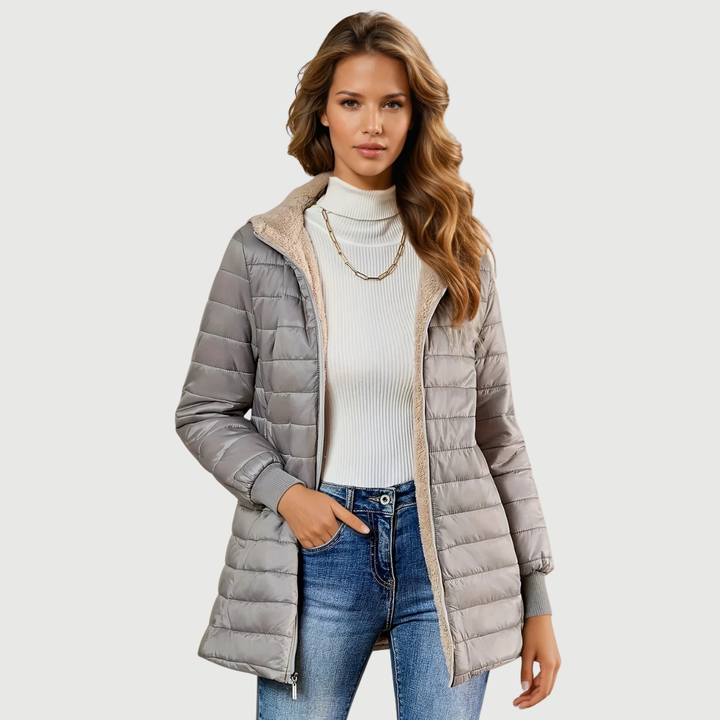Arriane | Manteau d'hiver à capuche avec doublure en polaire