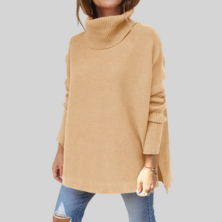 ANNELISE I Pull Oversize avec Col Roulé