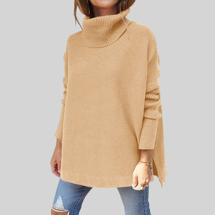 ANNELISE I Pull Oversize avec Col Roulé