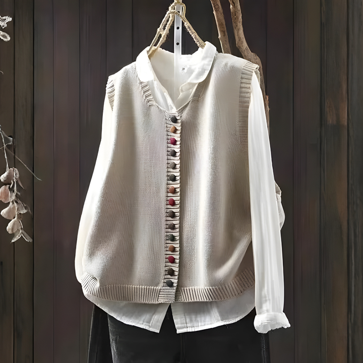 Bridget | Gilet en tricot avec décolleté en V