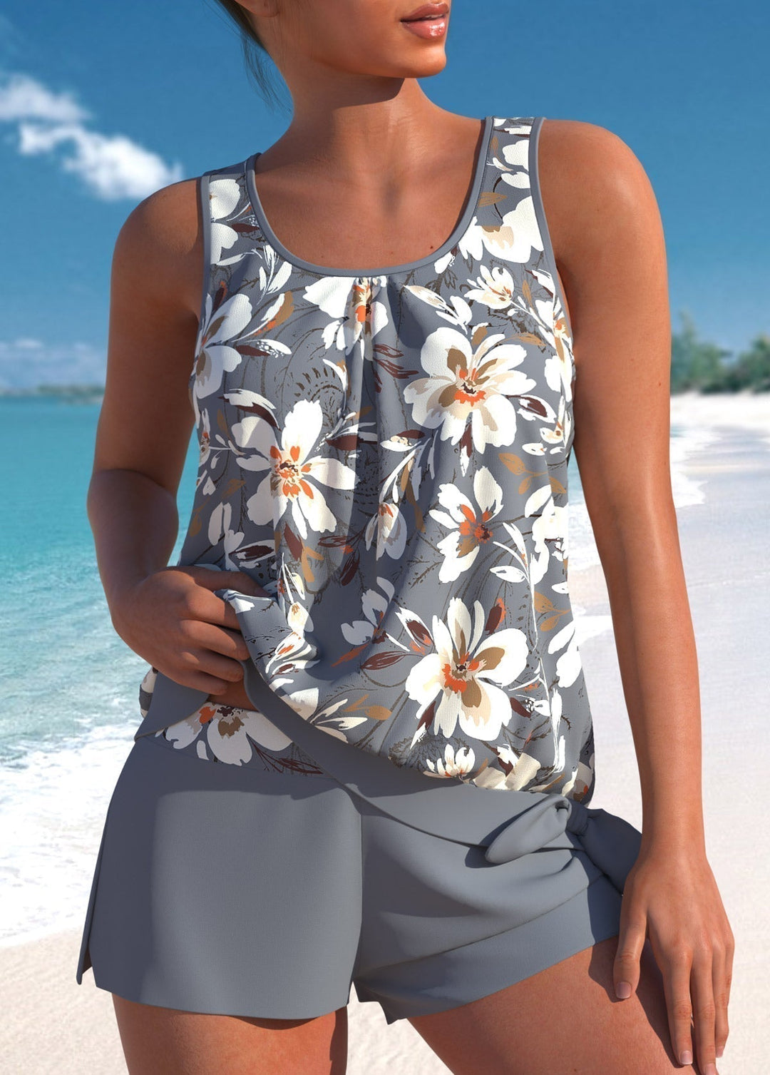 Helena | Ensemble de Tankini Floral Élégant pour Femmes
