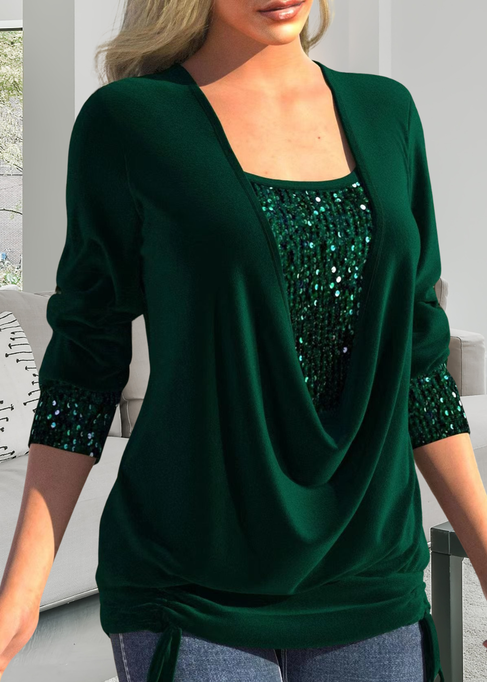 Jaiana | Blouse à col profond