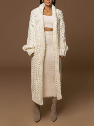 Ivory™| Manteau en tricot