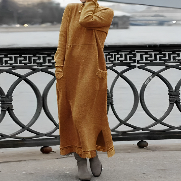 Gerda™| Robe en tricot longue