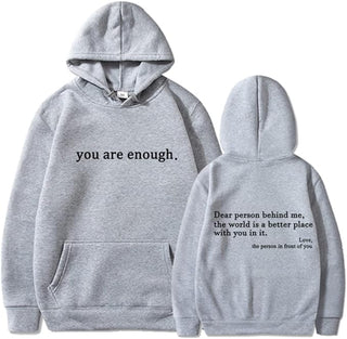 YAE | Sweat à capuche unisexe avec citations