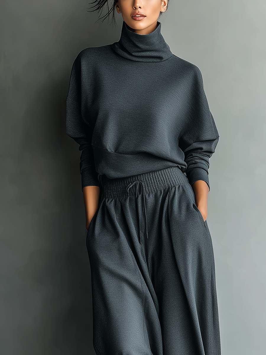 Ensemble Tricot Pantalon Large