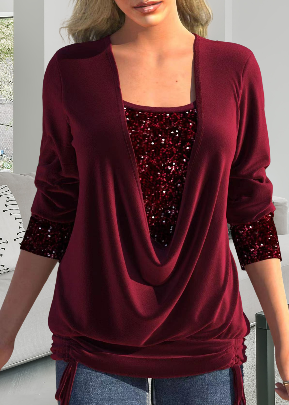 Jaiana | Blouse à col profond