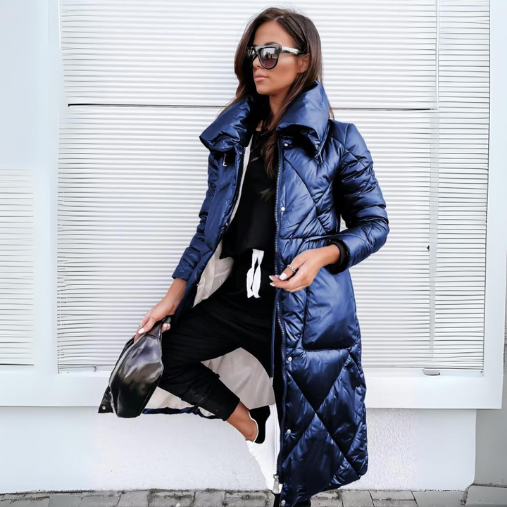 Althea | Veste en coton matelassée longue