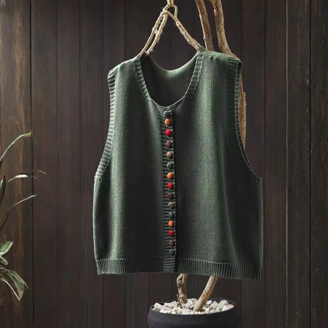 Bridget | Gilet en tricot avec décolleté en V