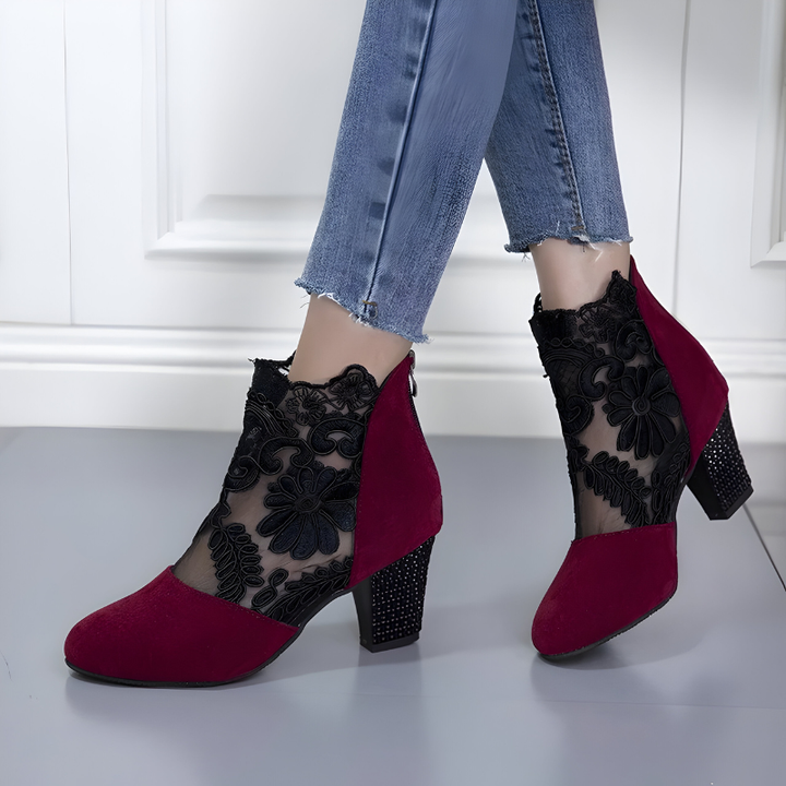 Norene™| Bottines en dentelle