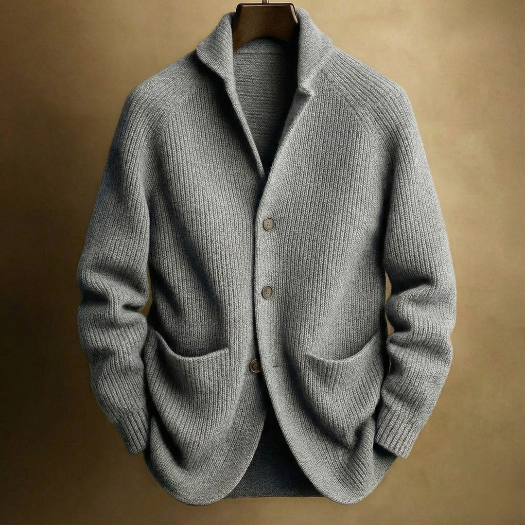 SILVORO | GILET EN LAINE CÔTELÉE POUR HOMMES