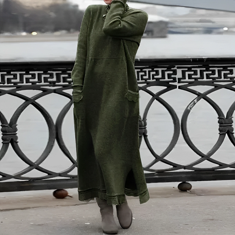 Gerda™| Robe en tricot longue