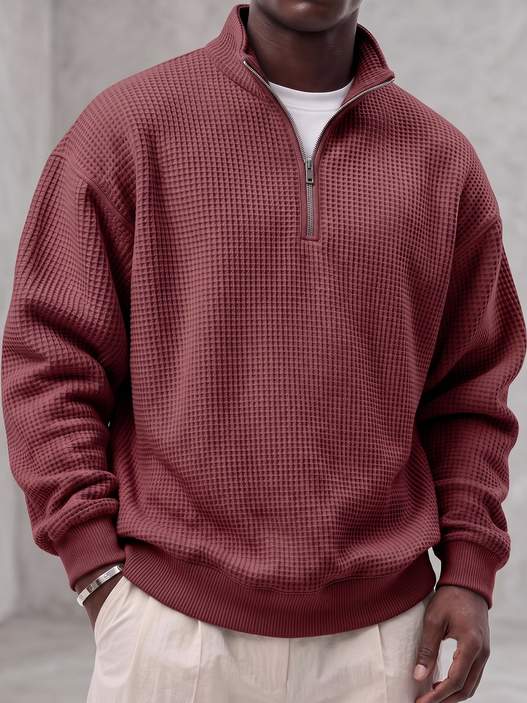 Raphaël™ | Pull Élégant à Col Zippé