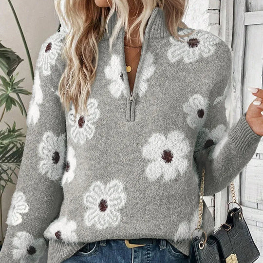 BLOOM | Pull avec col zippé