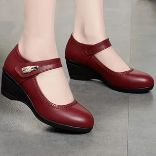 Amaya | Chaussures à talons en cuir avec bride à boucle