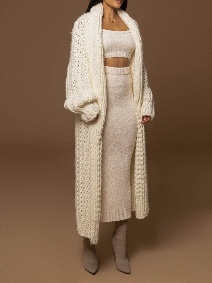 Ivory™| Manteau en tricot