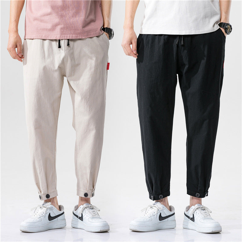 Theo - Pantalons Ajustés en Coton