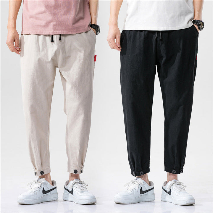 Theo - Pantalons Ajustés en Coton