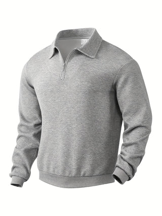 Alvarez | Chemise polo à manches longues avec demi-fermeture éclair