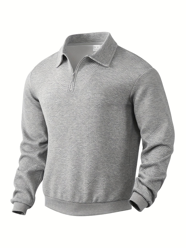 Alvarez | Chemise polo à manches longues avec demi-fermeture éclair