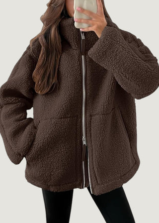 Maxine | Veste teddy avec zip