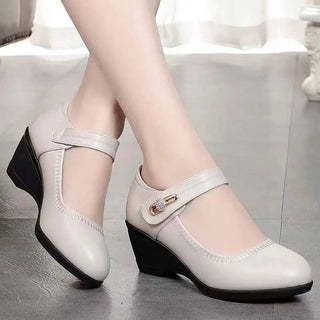 Amaya | Chaussures à talons en cuir avec bride à boucle