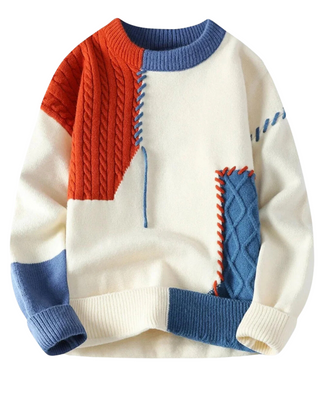Brunetta | Pull Patchwork Coloré