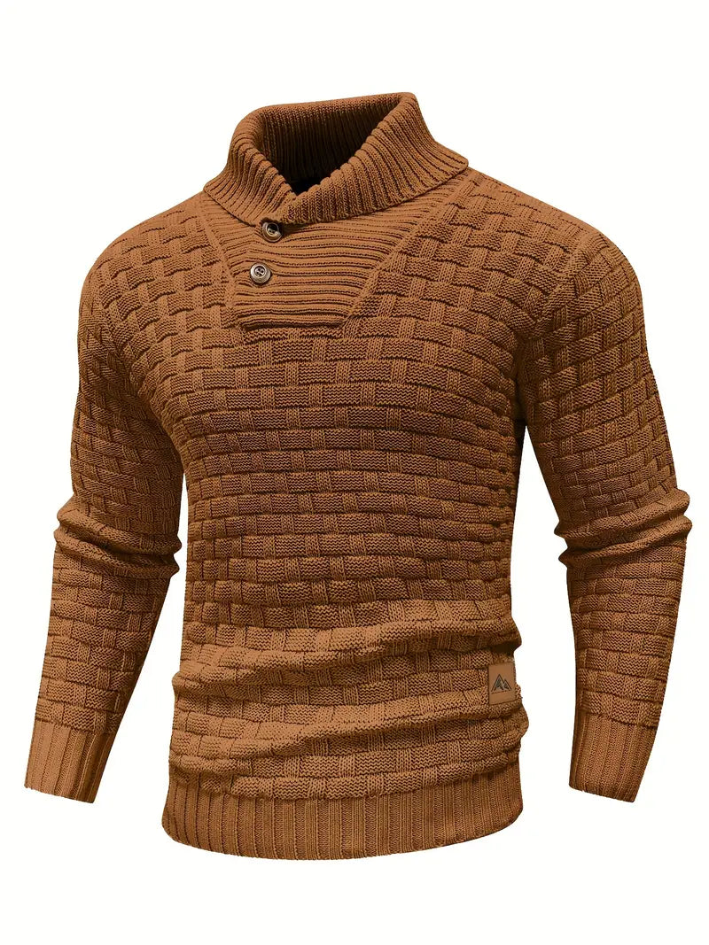 Jarren | Pull en maille slim fit avec col